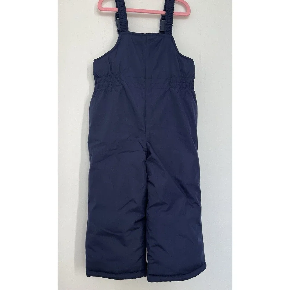 NWOT Carters Snowsuits Snow Bib Pants Navy Blue Toddler Boy Girl Size 4T